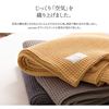 图片 Yucuss 100 % 纯棉华夫格毯子 (双面使用)  # 55445213    灰色 大号 (200 × 240 cm)
