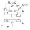 图片 三荣水栓【浴室用混合栓】 温控淋浴混合栓 节水淋浴器 SK1812D