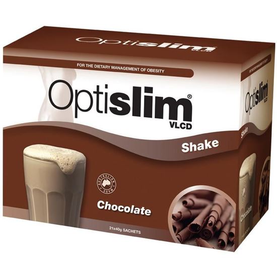 图片 Optislim VLCD低热代餐奶昔，巧克力味，21包x40克